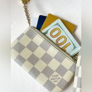 ❌SOLD❌LOUIS VUITTON key pouch Damier Azur